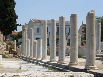 Florestan: Sloupy starověkého římského fóra v Athénách (Creative Commons)